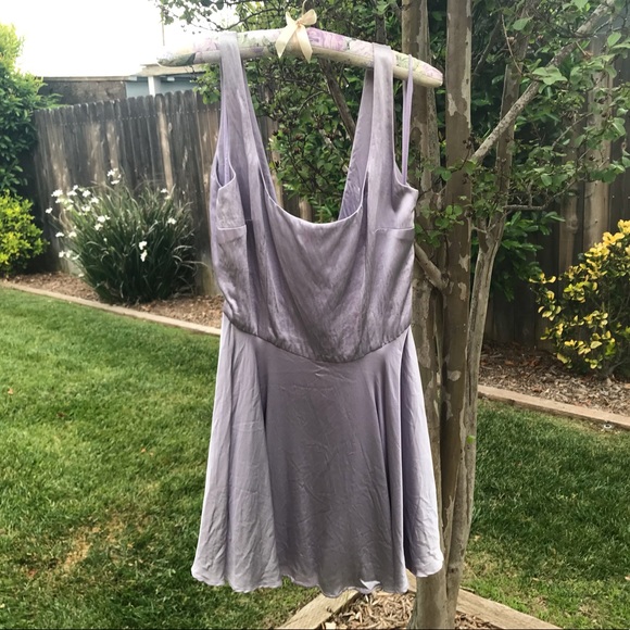 Women’s Designer 100% silk Lavender Dress - Picture 6 of 8
